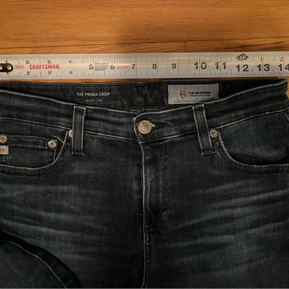 Womens AG Adriano Goldschmied Jeans 28R Prima Crop Cigarette Crop Stretch Denim - Picture 11 of 11